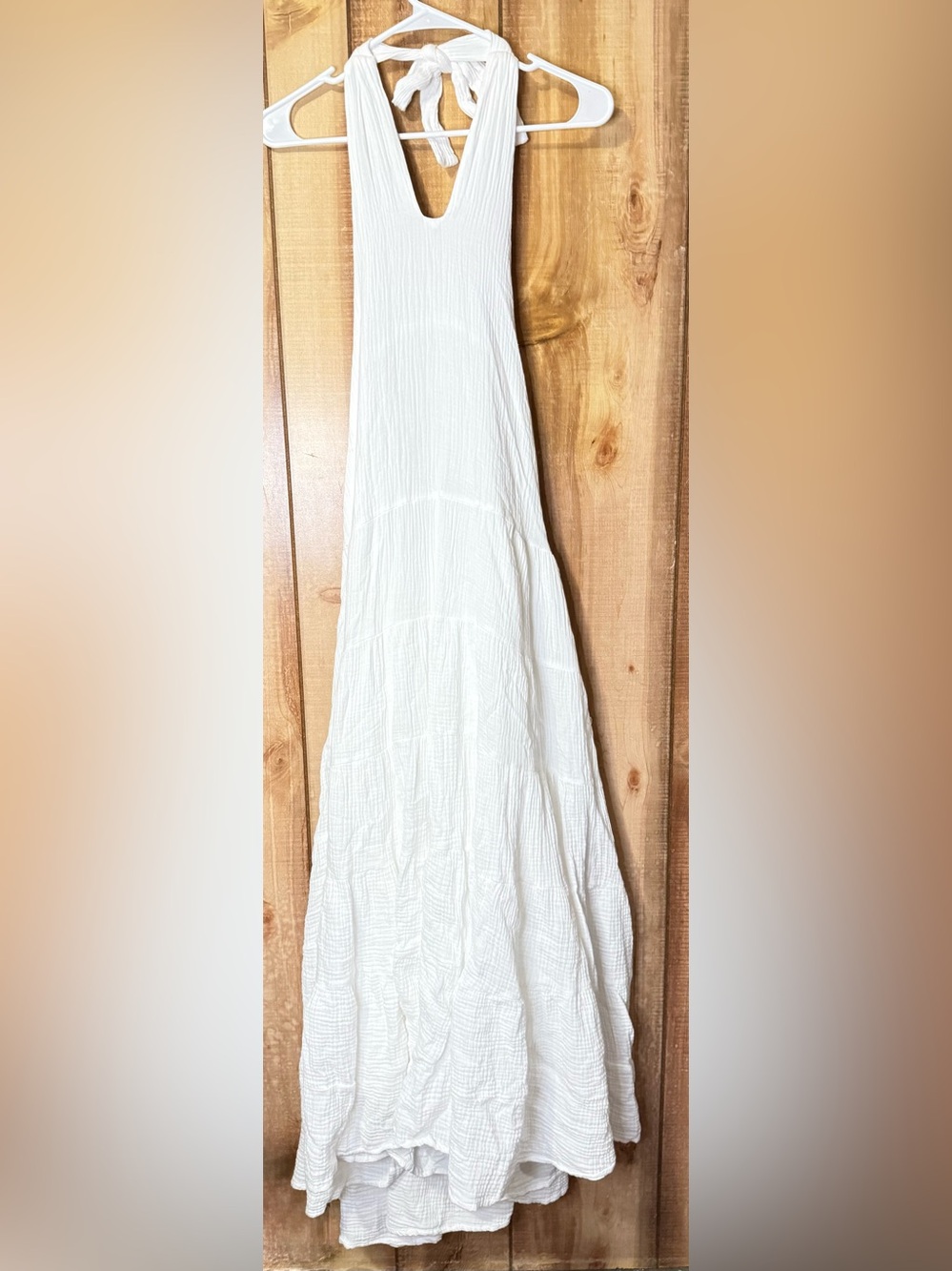 Billy J Halter Neck Maxi Dress - White - Picture 2 of 10